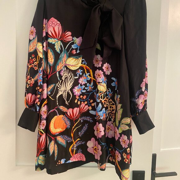 MAEVE Anthropologie The Caroline Tie-Neck Mini dress - Picture 7 of 7